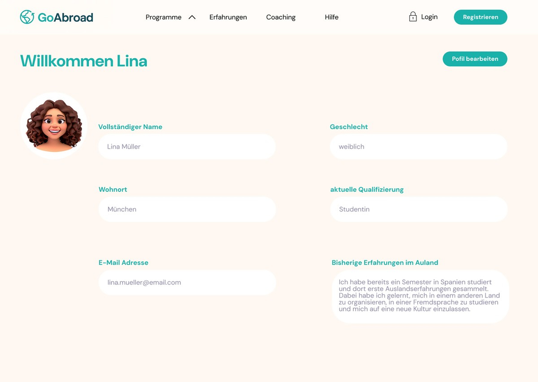 GoAbroad Profil